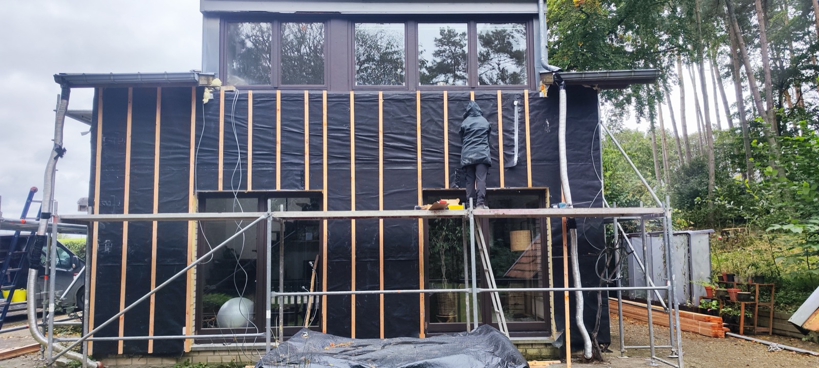 Façade avant rénovation à Fraipont