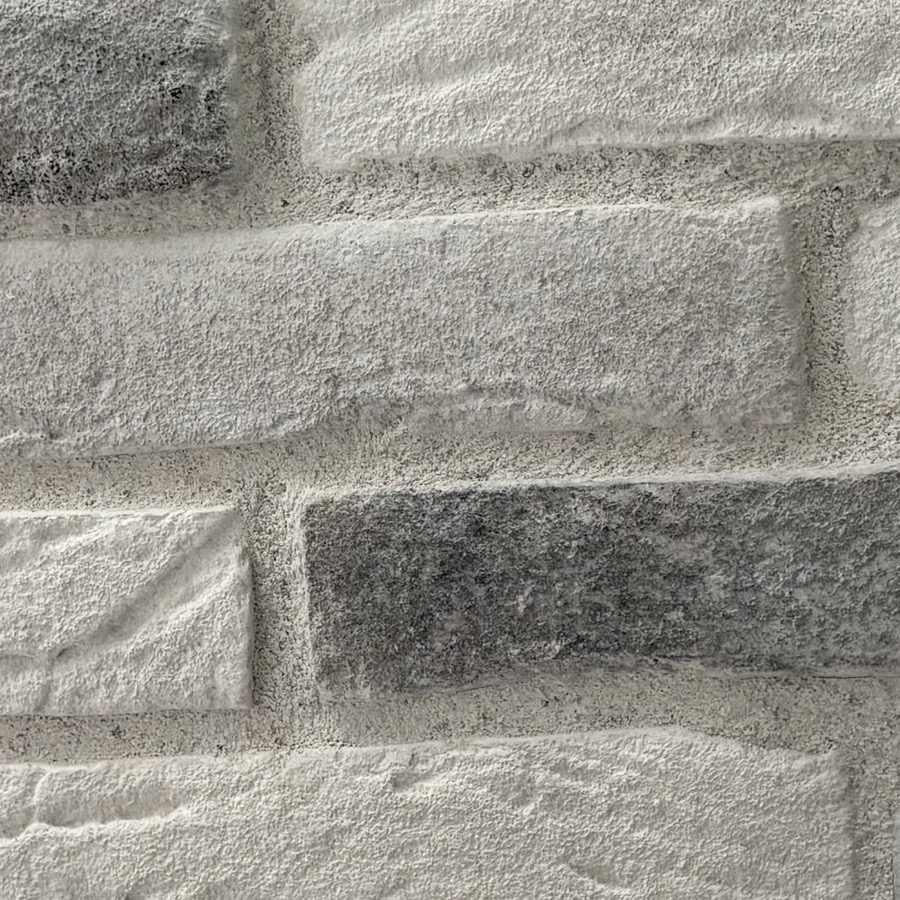 Détail pierre de parement gris anthracite
