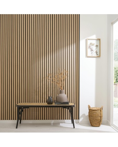 Vertigo Chêne Clair Slim 250 cm — panneau tasseaux mural Vertigo Belgique