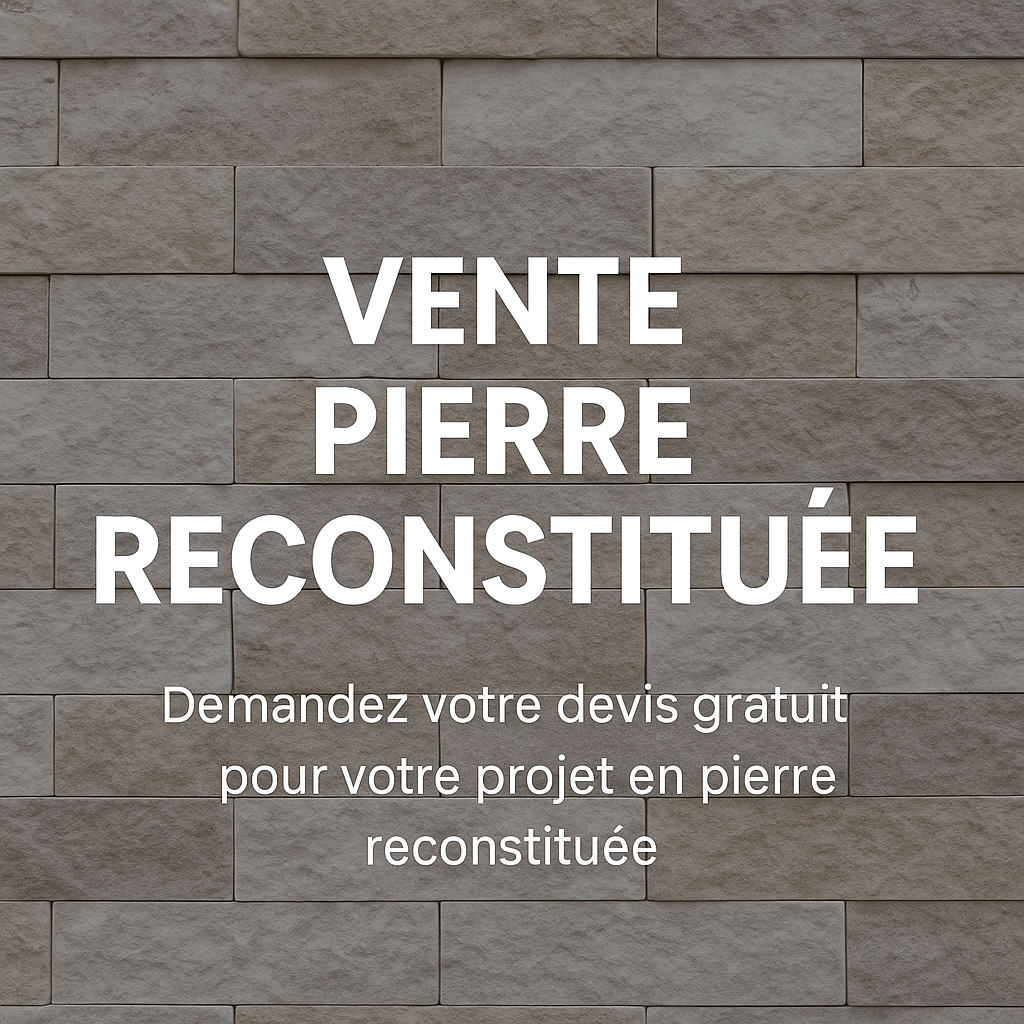 La vente de pierre reconstituée